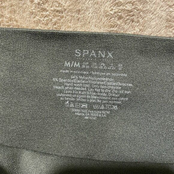 Spanx Leggings Womens Sz Medium look At Me Now Seamless Camo Green High Rise - Picture 3 of 7